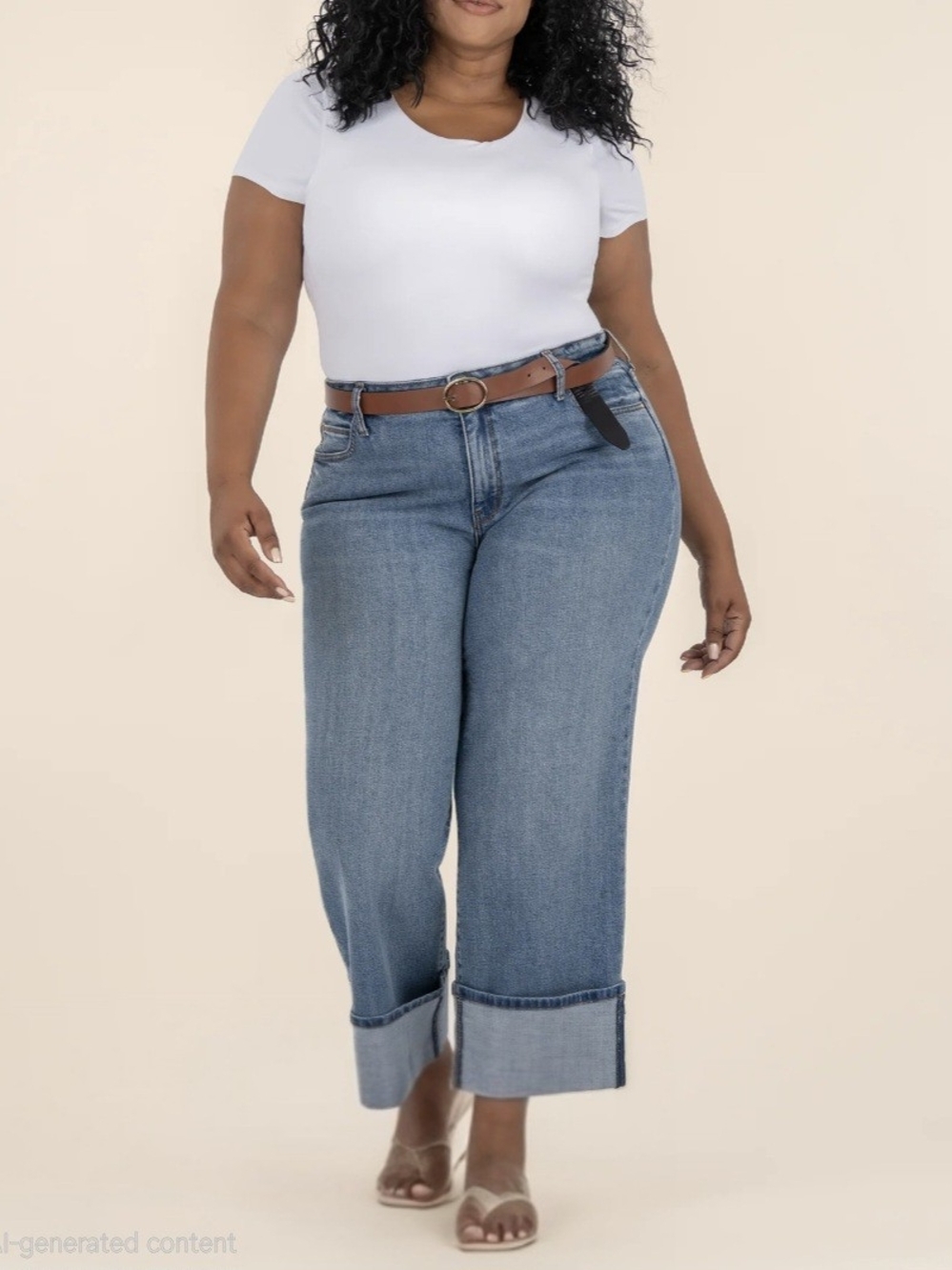 KUT from the Kloth Sienna High-Rise Wide-Leg Cropped JeansSize: Plus Sz 18W